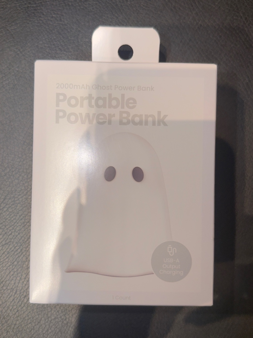 Ghost Portable Power Bank 2000mAh USB-C Rechargeable Halloween Charger